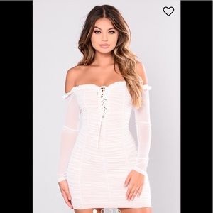 Fashion Nova Off-The-Shoulder Dress